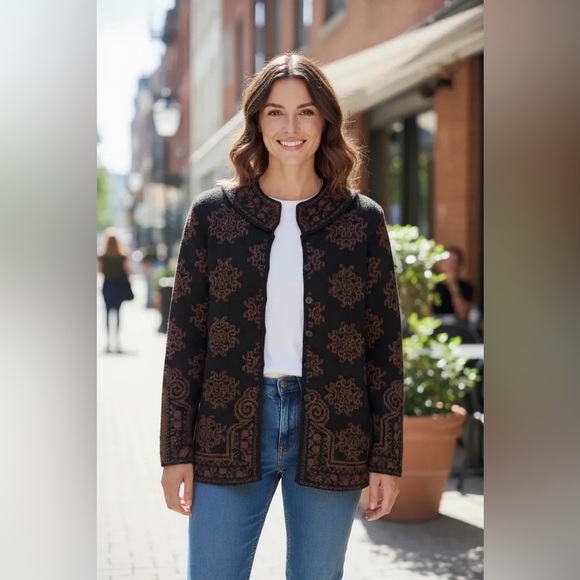 Peruvian Hand Loomed Alpaca Wool Suri Coat - Size Large - Picture 1 of 12